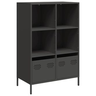 Berkfield Home Highboard&not;Black 68x39x103.5 cm Steel in Black