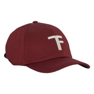 Tom Ford Caps, male, Red, Size: M Logo Baseball Cap