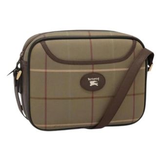 Burberry Pre-owned Cross Body Bags, female, Beige, Size: ONE SIZE Pre-owned Canvas Shoulder Bag