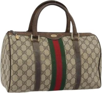 Gucci Pre-owned Handbags, female, Beige, Size: ONE SIZE Pre-owned Vintage GG Hand Bag