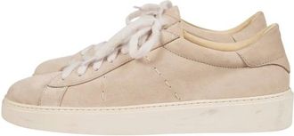 Eleventy Fluweel Suede Sneakers - Heren - Sneakers - Beige - 43 EU - Su&egrave;de - Schoenen