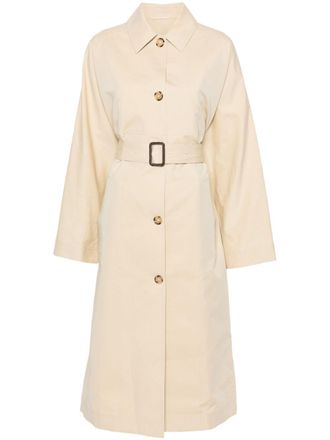 Toteme Trench Tumbled con cintura - Toni neutri