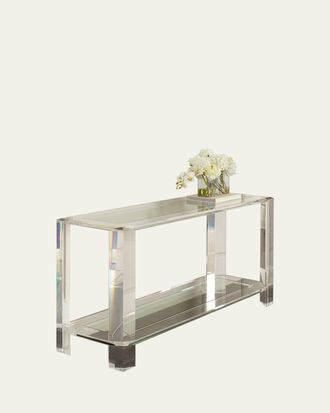 Interlude Home Surrey Acrylic Console Table