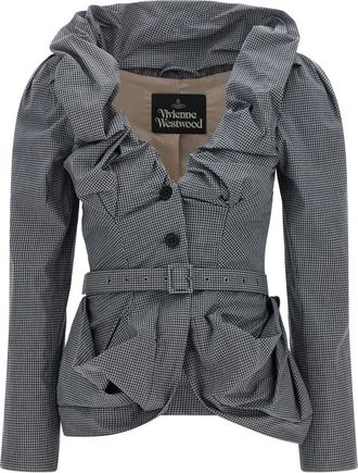 Vivienne Westwood Kendall Blazer - Dames - Blazers - Grijs - XL - Katoen - Jassen