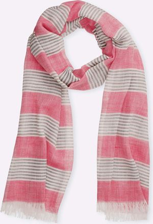 Heine Modeschal HEINE, Damen, pink, Polyester, gemustert, Modet&uuml;cher Modeschal