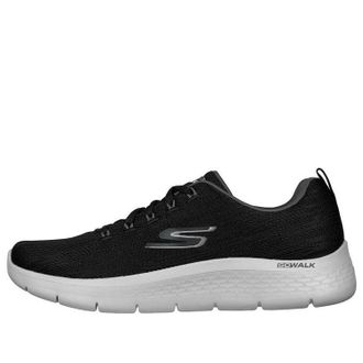 Skechers Go Walk Flex Lace Up Black Grey 216481-BKGY