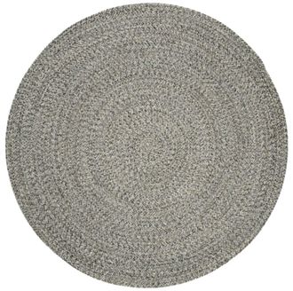 Safavieh Alfombra algod&oacute;n marfil/gris acero 152 x 152 cm