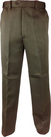 Carabou Expand-A-Band Cavalry Twill Thick Warm Trousers Smart Casual Inside Leg: 31- Regular, Trouser Size: 40, Main Colour: Brown