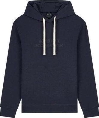 A|X Armani Exchange Hoodie - Heren - Hoodies - Blauw - XL - Katoen - Hoodies & sweatvesten