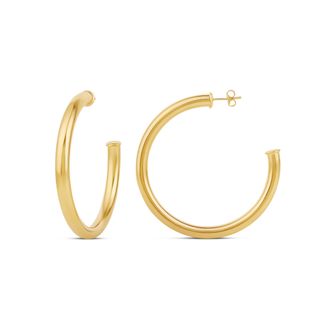 SHYMI Tube Hoop Earrings - 14K Gold Filled, Lightweight, Day to Night