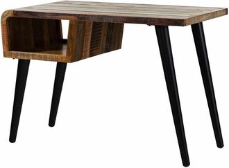 Massivmoebel24 scrivania in legno di Legno riciclato 116x59x79 multicolore laccato sixties 104