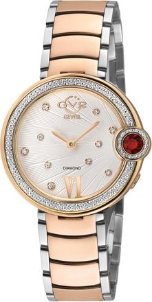 Gevril Group Perugia Quartz White Dial Ladies Watch 14704B