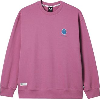 Fingercroxx embroidered crew-neck sweatshirt - Pink