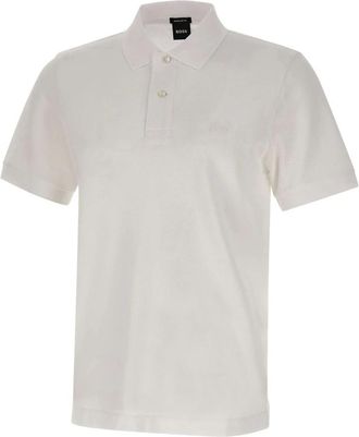 HUGO BOSS Pallas Polo - Heren - Polos - Wit - 2XL - Katoen - Tops