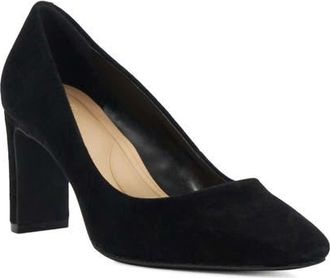 Dune London Arriving Block Heel Pump in Black at Nordstrom, Size 8.5Us