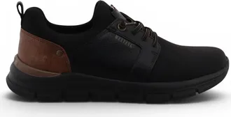 Mustang Mens Black Lightweight Lace-Up Trainers Shoes - M0061005