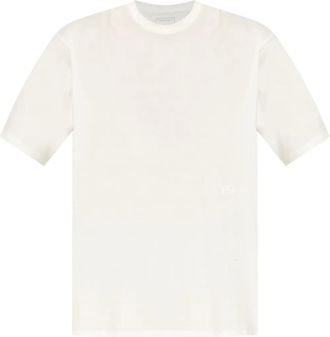 Yohji Yamamoto T-shirt con logo - Bianco