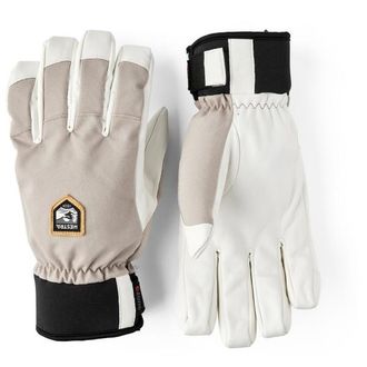 Hestra CZone Alpine 5 Finger Handschuhe - Unisex | wei&szlig;/grau