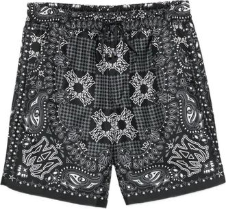 Amiri Korte Broeken, Heren, Zwart, M, Katoen, Bandana Short
