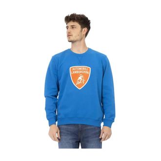 Automobili Lamborghini Automobili Lamborghini - Crewneck Sweatshirt - Heren - Sweatshirts & Hoodies - Blauw - Maat: 2XL Katoen