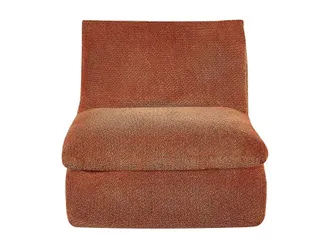 VENTE-UNIQUE.COM Sill&oacute;n cl&aacute;sico poli&eacute;ster terracota