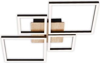 Briloner Lampada da soffitto a led Dimmerabile orientabile 44 w nero metallo-plastica Briloner