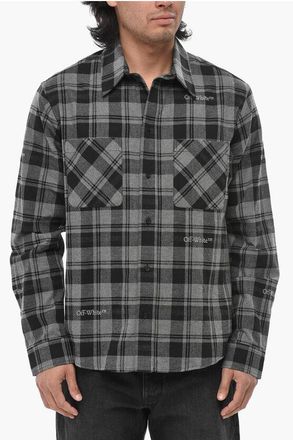 Off-white FOR EVER Flannel Shirt With Check Pattern size Xxl