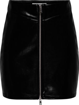 Only Lederimitatrock »ONLKAMILLA PATENT SKIRT CC OTW«