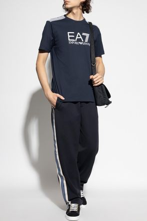 Emporio Armani T-shirt From The Sustainability Collection, Mens, Navy Blue