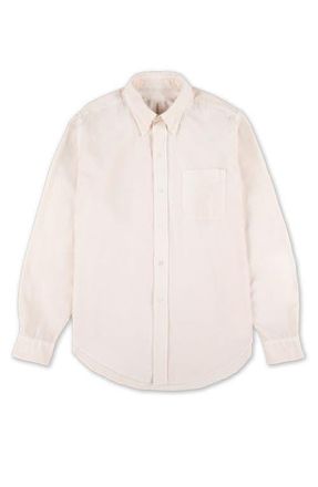 Fortela King Corduroy Button Down Shirt in Off White at Nordstrom, Size X-Large