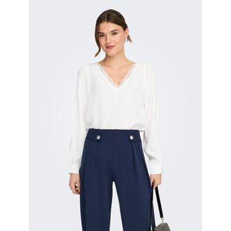 Jacqueline de Yong Blouse met lange mouwen en V-hals