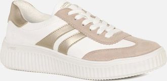 Remonte Womens Alba Womens Trainers - Wht Lea Sde Gold - Size: 3.5