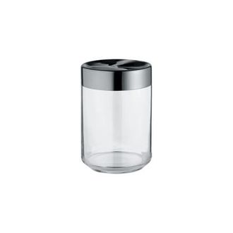 Alessi Airtight jar Julieta - Transparent - Stainless steel - Designer Lluis Clotet