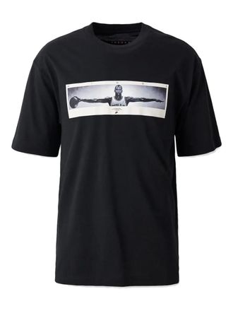 Nike Jordan photo-print T-shirt - men - Cotton - L - Black