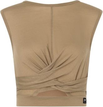 super.natural Wrap Top Yogatank für Damen | beige
