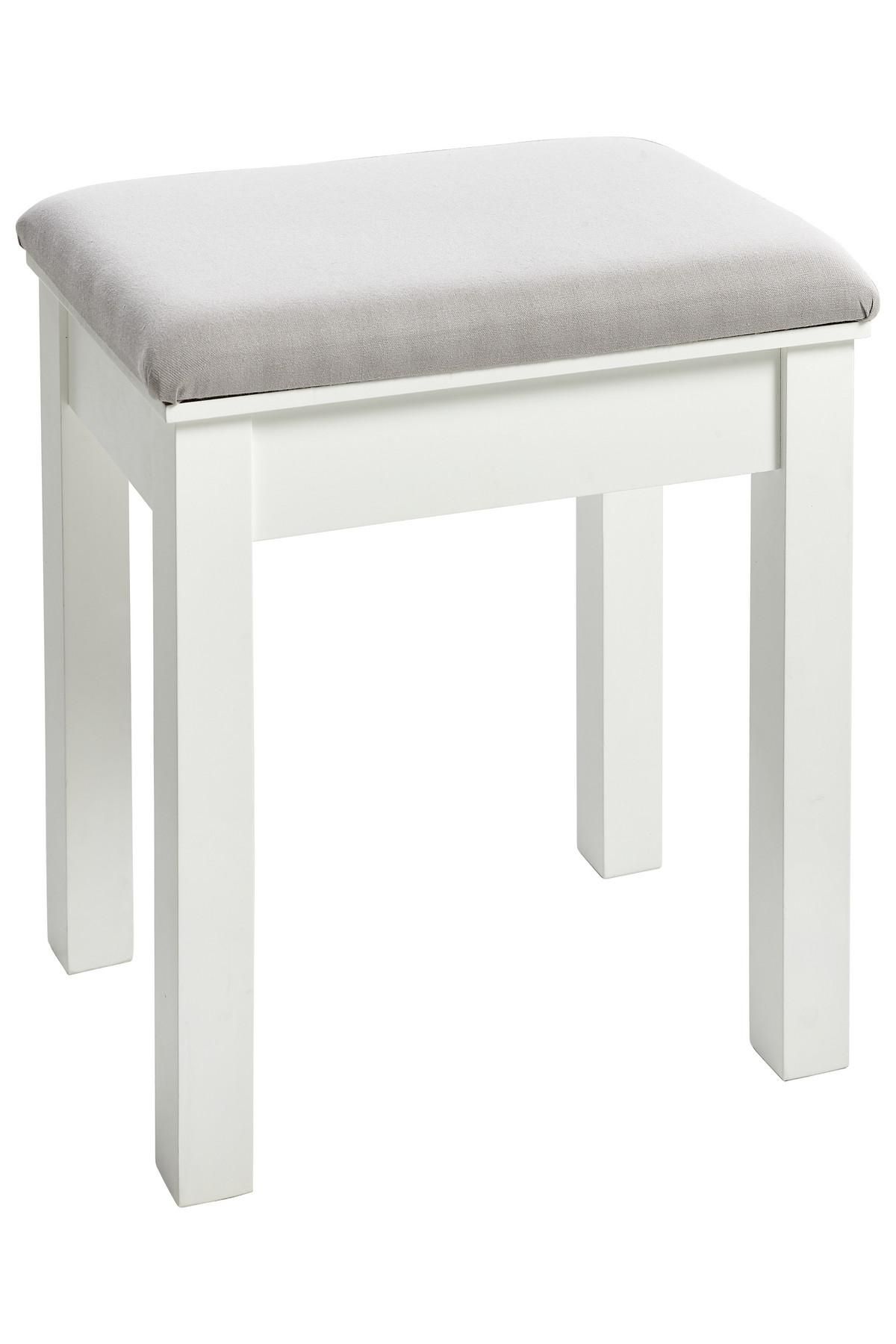 Relaxdays Retro Hocker Mit Stoffbezug – Rund, Mangoholzbeine, 44,5x42 Cm, Handgewebt & Gepolstert