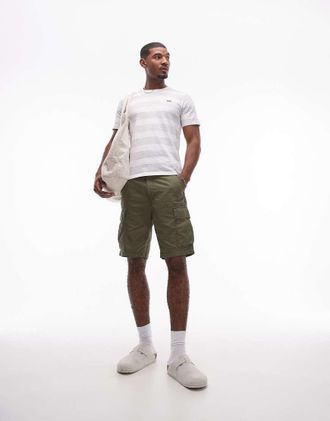 Levi's Carrier - Pantaloncini cargo verde scuro in tela