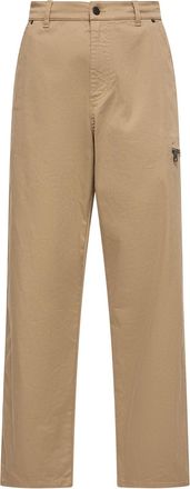 Moncler Moncler Stretch Gabardine Pants, Men, Beige, Size: 48