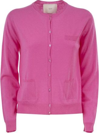 VANIS&Eacute; Rosa Cashmere Cardigan - Dames - Cashmere truien - Roze - S - Truien & Vesten
