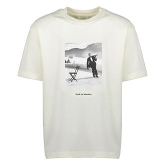 Drôle de Monsieur Tops, Heren, Wit, XS, Katoen, Ice Skating Waiter T-shirt