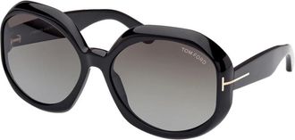 Tom Ford Georgia-02 Zonnebril - Dames - Zonnebrillen - Zwart - 62 MM - Accessoires