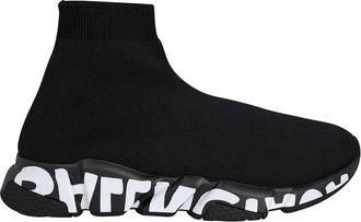 Balenciaga Mens Polyamide Speed Graffiti Sneaker (Authentic Pre-Loved)