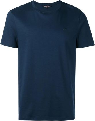 Michael Kors Basis Katoenen T-shirt - Heren - T-shirts - Blauw - XL - Katoen - Tops