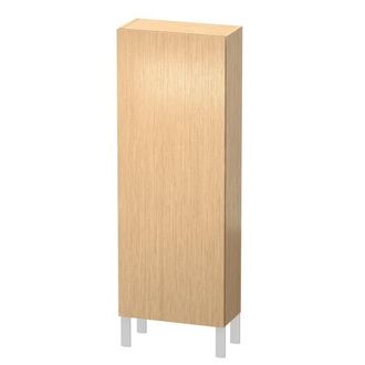 Duravit Armario Duravit L-cube 500x243x1320mm Apertura Derecha Roble Cepillado