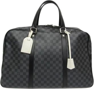 Louis Vuitton Pre-owned Weekend Bags, male, Black, Size: ONE SIZE Pre-owned Sac Voyage N41140