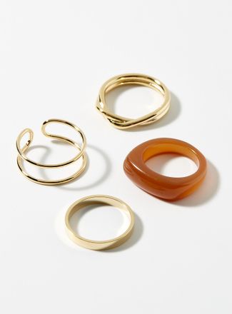 Simons Womens Multiform rings Set of 4