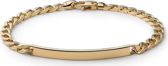 Miansai Mens ID Chain Bracelet in Gold Vermeil Polished at Nordstrom, Size Medium