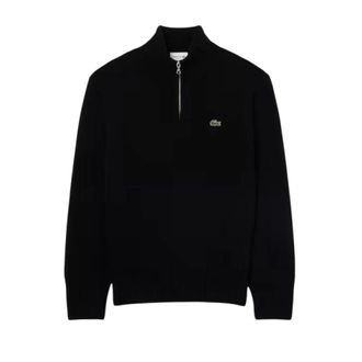 Lacoste Maglione a collo alto con mezza zip - - Knitwear - Uomo - Nero - L