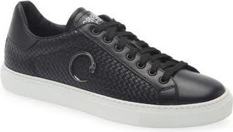 Roberto Cavalli Woven Low Top Sneaker in Black at Nordstrom Rack, Size 10.5