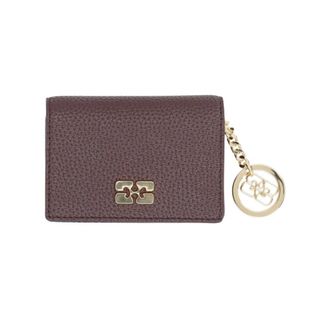 Ganni Accessoires, Dames, Bruin, ONE Size, Katoen, Kaarthouder met klep
